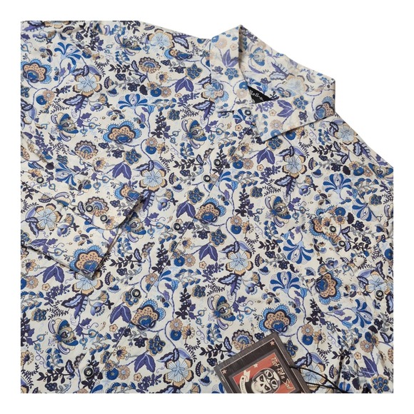 Rock Roll N Soul Other - Rock Roll n Soul Mens XL Floral Paisley Shirt Blue Western Button Up Cowboy NWT